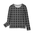 thumbnail image 4 of RXIRUCGD Chemises à Manches Longues pour Filles, Col Rond Mignon, Blouses Décontractées Élégantes, Gris, Taille : 13 Ans, 4 of 6