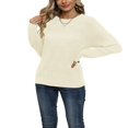 thumbnail image 3 of Pull Léger pour Femme Pulls Décontractés en Maille pour Femme, 3 of 10