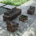 thumbnail image 1 of Kullavik Patio All Weather woven 6-Piece Metal Sectional Sets with Cushions,Grey, 1 of 5