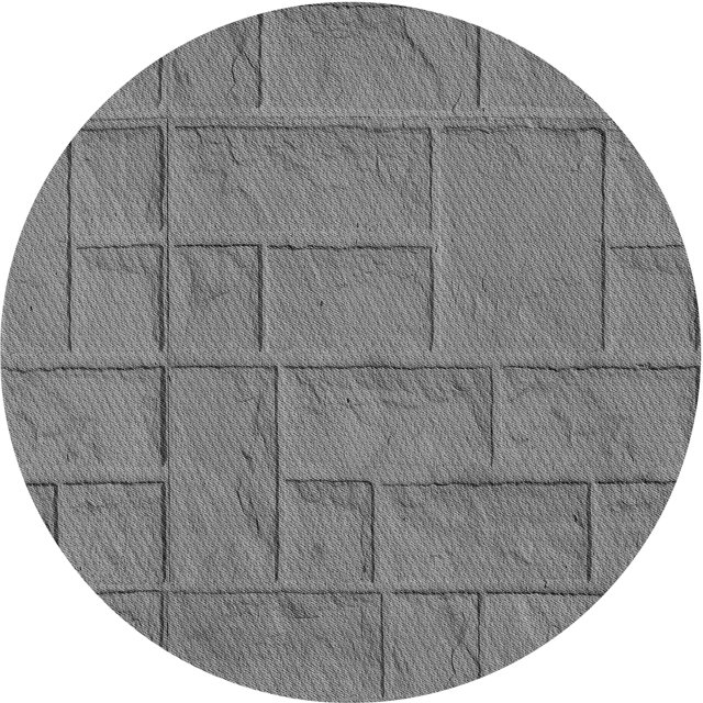 Ahgly Tapis Rond Lavable en Machine Intérieur Transitionnel Gris Cendré, 3 Pieds Rond