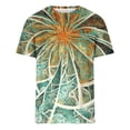 thumbnail image 3 of RKSTN Chemises pour Hommes Manches Courtes Décontractées Mode Col Rond Chandail à Enfiler T-Shirt Imprimé Hauts à Manches Courtes Chemises Hawaïennes pour Hommes, 3 of 4
