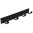 thumbnail image 1 of Era Bar with 4 Hooks Metal Wall Mount Black; Organizer for Hat Clothes Bathrobe, 1 of 4