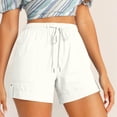 thumbnail image 2 of Plebaso Womens Summer Casual Shorts Plus Size Drawstring Shorts Elastic Waist Lightweight Shorts for Women, 2 of 7