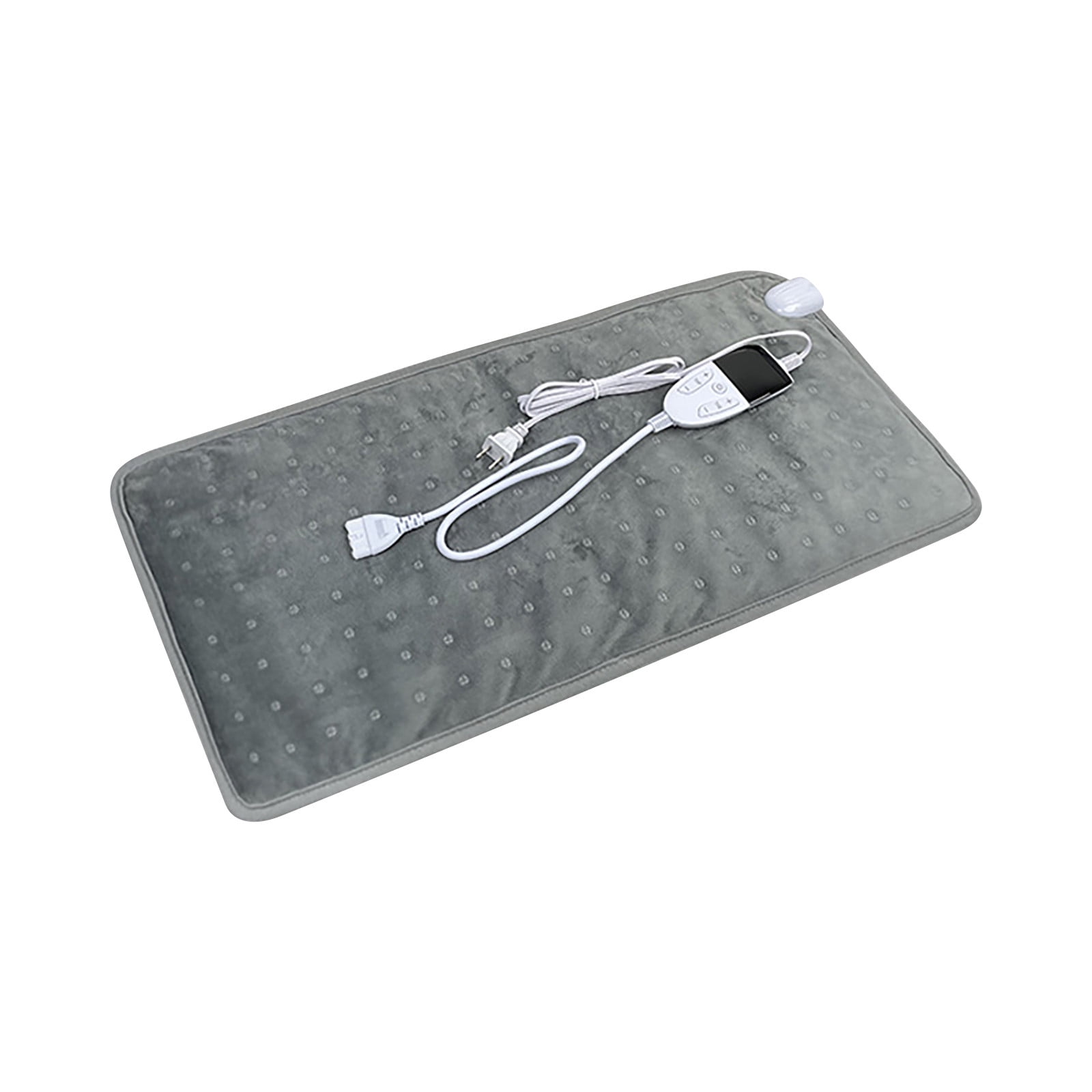 Electric Heating Pad with 6 Temp & 3 Timer Settings, Washable Flannel Warmer for Back/Feet/Legs, Fast Heating Mat for Pain Relief (30x60cm)