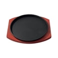 thumbnail image 2 of facefd Cast Iron Steak Plate Sizzling for Household Restaurant Serving Kitchen 19cm, 2 of 9