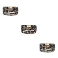 thumbnail image 3 of yingyy Bracelet Multi-layers Magnetic Buckle Leather Multi-colored Leopard Print Bangle Party Decoration Wristband Jewelry Light Brown 3Set, 3 of 6