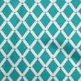 thumbnail image 1 of oneOone Rayon Sea Green Fabric Geometric Craft Projects Decor Fabric Printed By The Yard 56 Inch Wide, 1 of 5