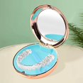 thumbnail image 4 of Travel Retainer Case with Mirror cover retainer storage Mouth Guard Case Protection with Vent Holes Champagne Gold, 4 of 8