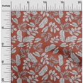 thumbnail image 2 of oneOone Viscose Chiffon Dark Peach Fabric Tropical Line Drawing Leaf Craft Projects Decor Fabric Printed By The Yard 42 Inch Wide, 2 of 5