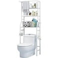 thumbnail image 2 of SUSUZI Over The Toilet Storage Shelf 3-Tier Bathroom Organizer Rack, White, 2 of 8