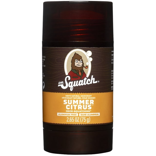 Dr. Squatch Natural Deodorant for Men Summer Citrus