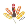 thumbnail image 3 of SNNROO 11.81‘‘ x 7.87‘‘ x 1.57‘‘ Colorful PVC and Wood Turkey Sticks with Eco-friendly Features, 3 of 9