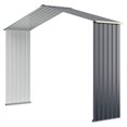 thumbnail image 1 of Costway Trousse d'Extension pour Remise de Rangement Extérieure pour Largeur de Remise de 9,1 Pi Gris, 1 of 5