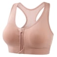 thumbnail image 1 of Pisexur Sports Bras Zip Front Closure Womens Bras Breathable Mesh Racerback Sports Bras for Women High Impact Womens Bralettes High Support Workout Running Bras S-4XL, 1 of 3