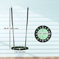 thumbnail image 3 of Qaba Saucer Tree Swing for Kids, 24 inch Round Flying Swing Seat, Green, 3 of 9