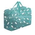 thumbnail image 2 of PRETXORVE Extra Large Reusable Storage with Strong Handles & Zippers, Heavy Duty Washable Moving,, Underbed Organizer for Bedding, Blanket, 2 of 6
