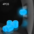 thumbnail image 3 of 4PCS Universal Fluorescent Car Tire Valve Cap Luminous Bike Tire Valve Stem Cap, 3 of 9