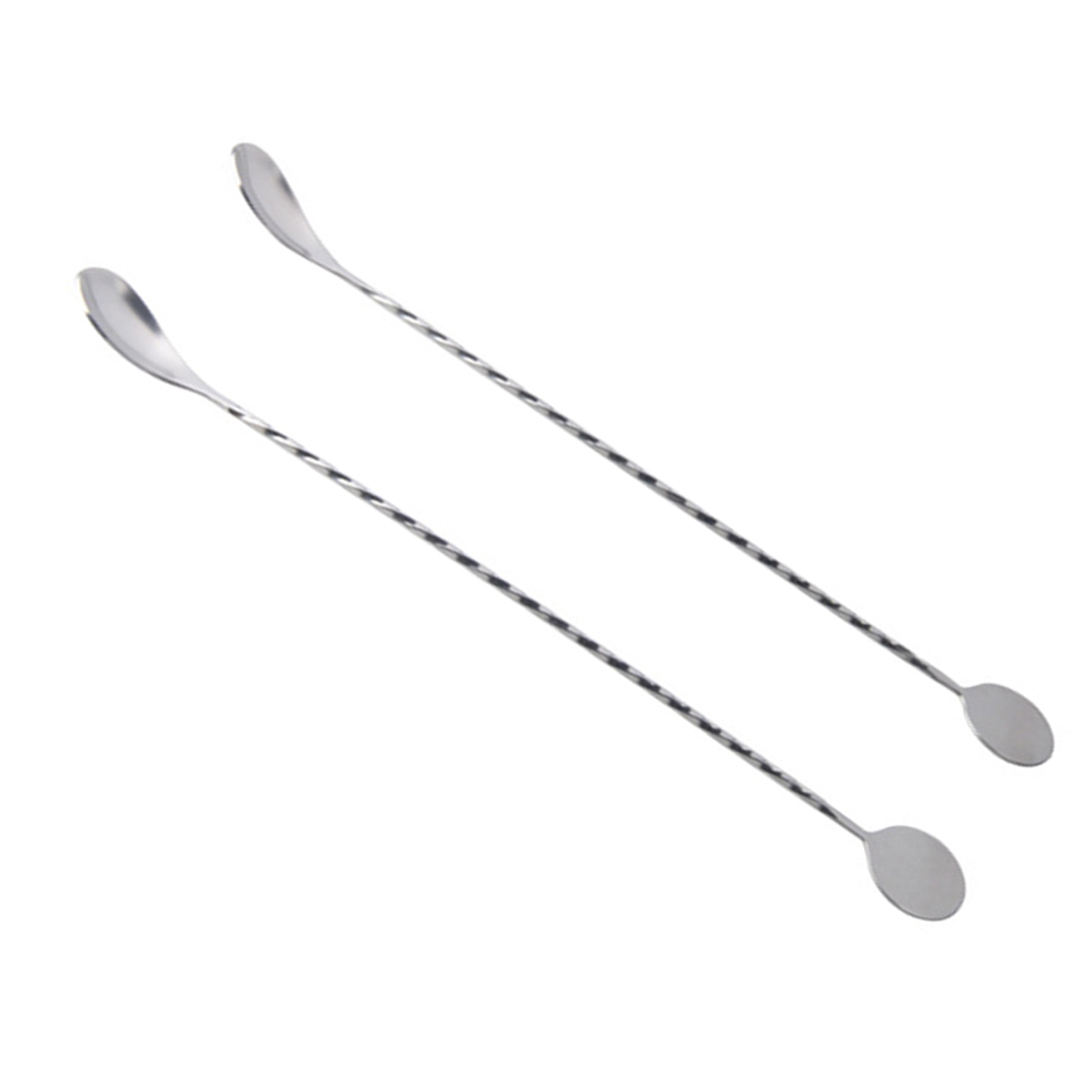 SHOWERORO 2 Pcs Bâtonnets de Boisson en Acier Inoxydable Antirouille pour Cocktails en Fêtes