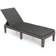 thumbnail image 2 of Costway Patio Lounge Chair Recliner Chair with 3-Position Adjustable Backrest & Cushion Gray, 2 of 8
