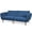 Navy, variant on Giantex Convertible Futon Sofa Bed, Modern Linen Fabric Loveseat w/Split & Adjustable Back, Sofa Couch Sleeper for Home Office, Gray