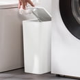 thumbnail image 1 of Dvkptbk Kitchen Accessories Trash Can Bathroom Trash Can with Lid, Small Garbage Can with Press Lid, Plastic Wastebasket with Popup Lid for Toilet, Office, Bedroom, Living Room, 1 of 8