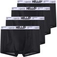 thumbnail image 1 of Mens Underwear, Low Rise Boxer Briefs for Men, Mens Breathable Trunks 4pcs, 1 of 22