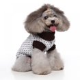 thumbnail image 2 of Puppy Dog Sweater Warm Clothes Small Dogs Coat Bone Pattern Knitting Crochet Clothing, 2 of 8