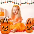 thumbnail image 4 of Dvkptbk Rangement pour Bonbons Sacs de Bonbons d'Halloween à DEL Sacs de Fête d'Halloween Sacs d'Halloween Sacs de Bonbons Polyvalents Seau Réutilisable pour Enfants Fournitures et Cadeaux d'Halloween, 4 of 5