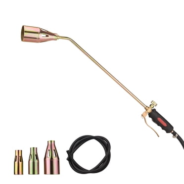 Propane Torch Weed Burner with 6.6ft Hose 3 Nozzles for Ice Snow Melting Lawn Garden Farm Industry Construction Welding