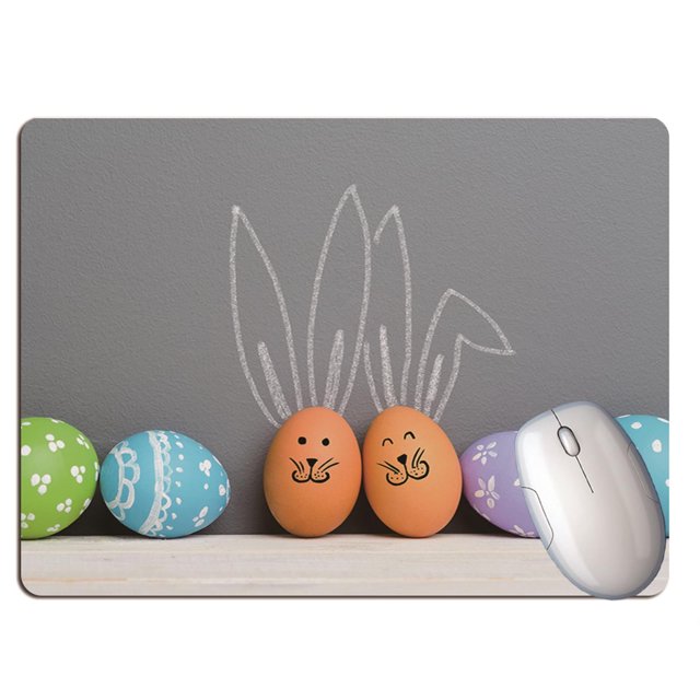 Yhmxh Easter Decorations For Office Easter Office Decorations Happy Easter Personalized Mouse Pad Keyboard Pad Writing Pad Desk Pad Small cushion