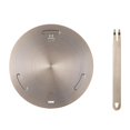 thumbnail image 1 of Luzkey Heat Diffuser Plate Heat Conduction Plate with Handle Defrost Plate Induction Plate Adapter for Resturant Induction Stove Pot 16cm, 1 of 8