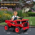 thumbnail image 3 of BeesClover 12V Kids Ride on Dump Truck with Remote Control, Electric Dump Bed & Shovel, Toddler Construction Vehicle Ride on Toy with Spring Suspension, Music, and LED Lights, 3 of 6