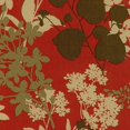 thumbnail image 2 of 18-inch by 38-inch Spun Polyester Patterned Outdoor Squared Chair Cushion, Montfleuri Sangria, 2 of 2