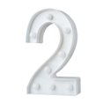 thumbnail image 2 of Romantic 3D 26 Alphabets 0-9 Numbers LED Marquee Sign Wall Hanging Night Light, 2 of 8