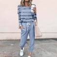 thumbnail image 1 of TIMIFIS Sky Blue Track Suits for Women Set Fall Casual 2 Piece Outfits Sweatsuit Long Sleeve Matching with Pants Sweatsuits with Pockets - Spring/Summer, 1 of 5