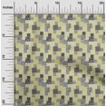 thumbnail image 2 of oneOone Rayon Olive Green Fabric Mix Ikat Craft Projects Decor Fabric Printed By The Yard 56 Inch Wide, 2 of 4