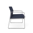 thumbnail image 4 of Gansett Reception Waiting Room Healthcare Loveseat / Silver Steel / Blue, 4 of 7