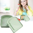 thumbnail image 1 of Oleegame 1PC Kids Snack Boxes For School Reusable Sandwich Containers Bread Snack Meals Plastic Shaped Food Storage Bread Boxes Green, 1 of 9