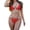 Red# Bathing suit for women, variant on Oksale 2 Piece Thong Bikini Sets for Women String Strap Sexy Swimsuits Halter Brazilian Bathing Suits for Holiday Beach Black S