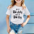 thumbnail image 2 of MEZZALL T-Shirt Imprimé Respirant Décontracté de Mode pour Filles, T-Shirts Graphiques, Hauts, Blanc, 8-9 Ans, 2 of 4
