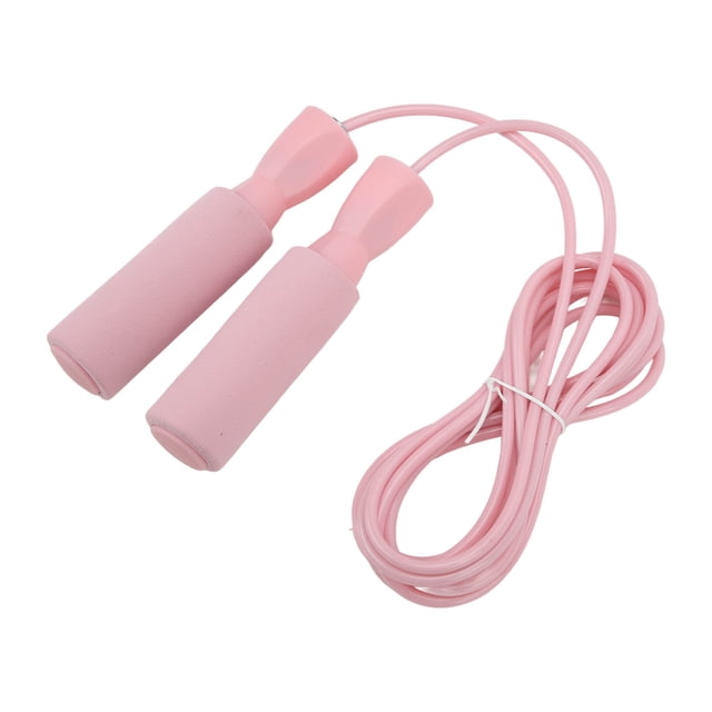 Corde, Améliorer les Réflexes Fil d'Acier Corde à Sauter Ajustable Grand Application Doubles Roulements pour Mise en Forme Rose