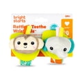 thumbnail image 3 of Bright Starts Rattle & Teethe Wrist Pals Toy - Monkey & Elephant, 3 of 4