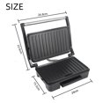 thumbnail image 3 of Zootealy Panini Maker Household Stainless Steel 850W High Power Nonstick Pan Steak Machine Sandwich Machine Barbecue Machine Breakfast Machine, 3 of 6