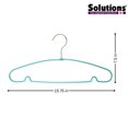 thumbnail image 2 of Solutions PRET Hanger - Sky Blue, Slim, Swivel Hook, Pack of 10, 2 of 4
