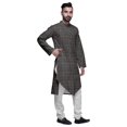 thumbnail image 2 of Atasi Printed Designer Rayon Button Down Casual Kurta With Pajama For Men, 2 of 4
