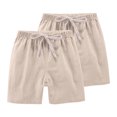 thumbnail image 1 of RXIRUCGD 2025 Summer Clothes for Kids 2PC Children's Summer Solid Casual Sports Shorts With Drawstring For Kids, 1 of 6