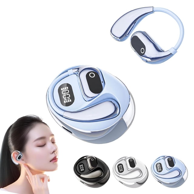CHOK Écouteurs Traducteurs de Langues Traduction Écouteurs Bidirectionnels Traduction en Temps Réel en 75 Langues Écouteurs avec Application Bluetooth pour Voyage Affaires
