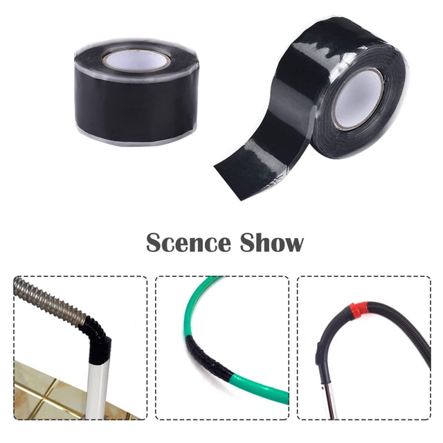 pitrice 2pcs Silica Gel Electric Insulation Tape Easy Operation Wide Application Safety Assurance Garden 2Set