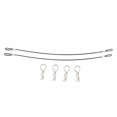 thumbnail image 1 of fastboy Metal Clip R Pin Rod With Anti-lost Rope For Convenient Connectivity Anti-lost Car Shell Rope black 1:10 1 Pc, 1 of 6
