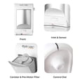 thumbnail image 2 of EyeVac PRO Aspirateur Stationnaire Sans Contact - Aspirateur Professionnel de 1400 Watts avec Capteurs Infrarouges Actifs, Filtration Haute Efficacité, Bac Sans Sac (Design White), 2 of 5
